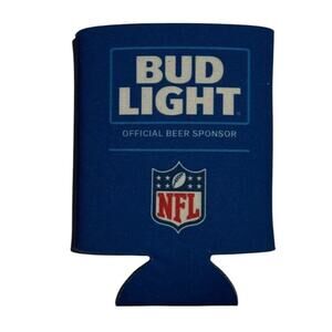 NFL Bud Light Koozie Official Beer Sponsor Blue Can Kooler Koozie Anheuser Busch